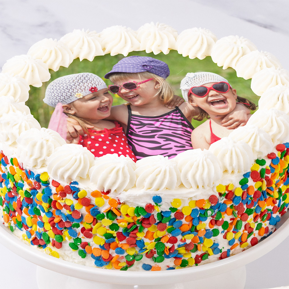  Happy Birthday Photo Cake