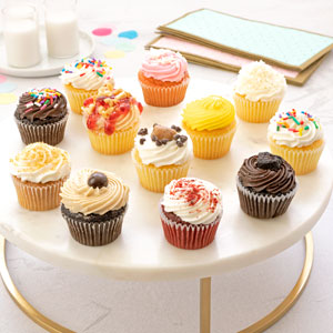 Business Gift Image12pc Mini Cupcake Favorites with possible customizations