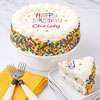 Wide View Image Personalized Happy Birthday Cake