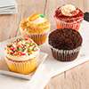 Wide View Image 4pc Jumbo Cupcake Favorites