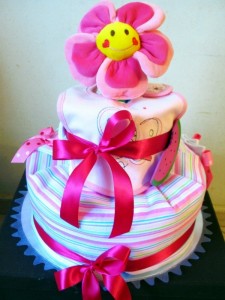 Baby Girl Diaper Cake