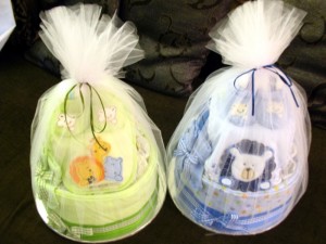 Diaper Cakes for Twins