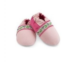 Pink Tulip Baby Booties