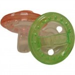 Pink and Green Pacifiers