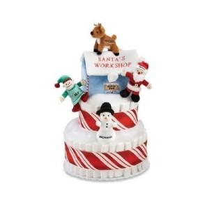 Christmas Baby Diaper Cake